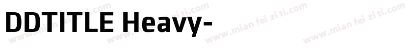 DDTITLE Heavy字体转换